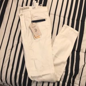 Zara white skinny jeans